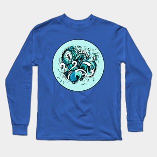 Swans Aussie Tangle in Blue Long Sleeve T-Shirt